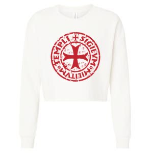 Knights Templar Cropped Pullover Crew