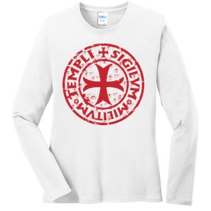 Knights Templar Ladies Long Sleeve Shirt