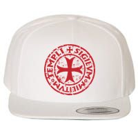 Knights Templar Wool Snapback Cap