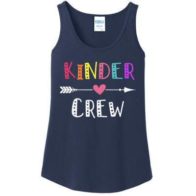 Kindergarten Teacher Kinder Crew First Day Of School Ladies Essential Tank