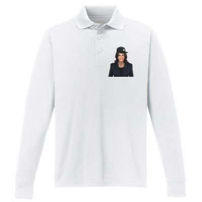 Kamala Trapper Performance Long Sleeve Polo