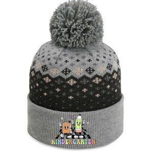 Kindergarten Teacher Life Cute Funny School The Baniff Cuffed Pom Beanie