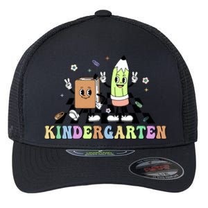 Kindergarten Teacher Life Cute Funny School Flexfit Unipanel Trucker Cap