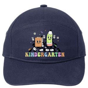 Kindergarten Teacher Life Cute Funny School 7-Panel Snapback Hat