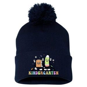 Kindergarten Teacher Life Cute Funny School Pom Pom 12in Knit Beanie