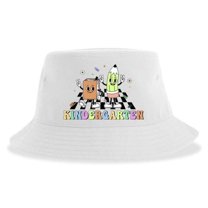 Kindergarten Teacher Life Cute Funny School Sustainable Bucket Hat