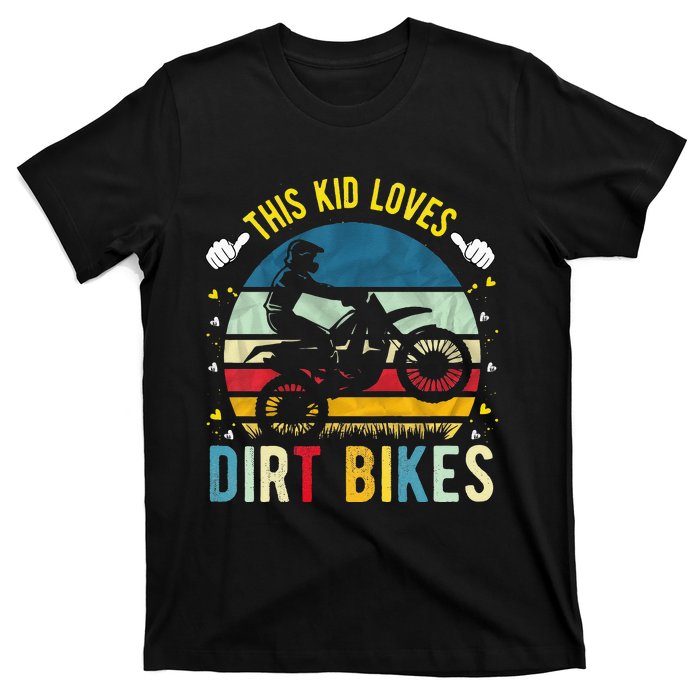 Kids This Loves Dirt Bikes Motocross Dirt Bike T-Shirt