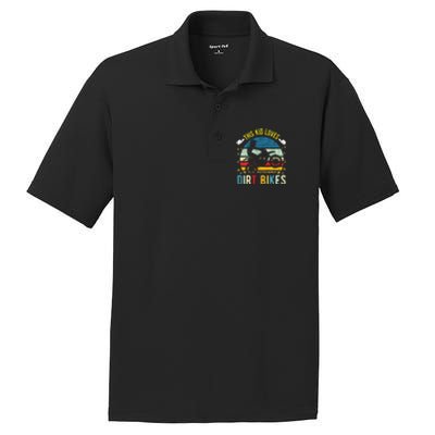 Kids This Loves Dirt Bikes Motocross Dirt Bike PosiCharge RacerMesh Polo