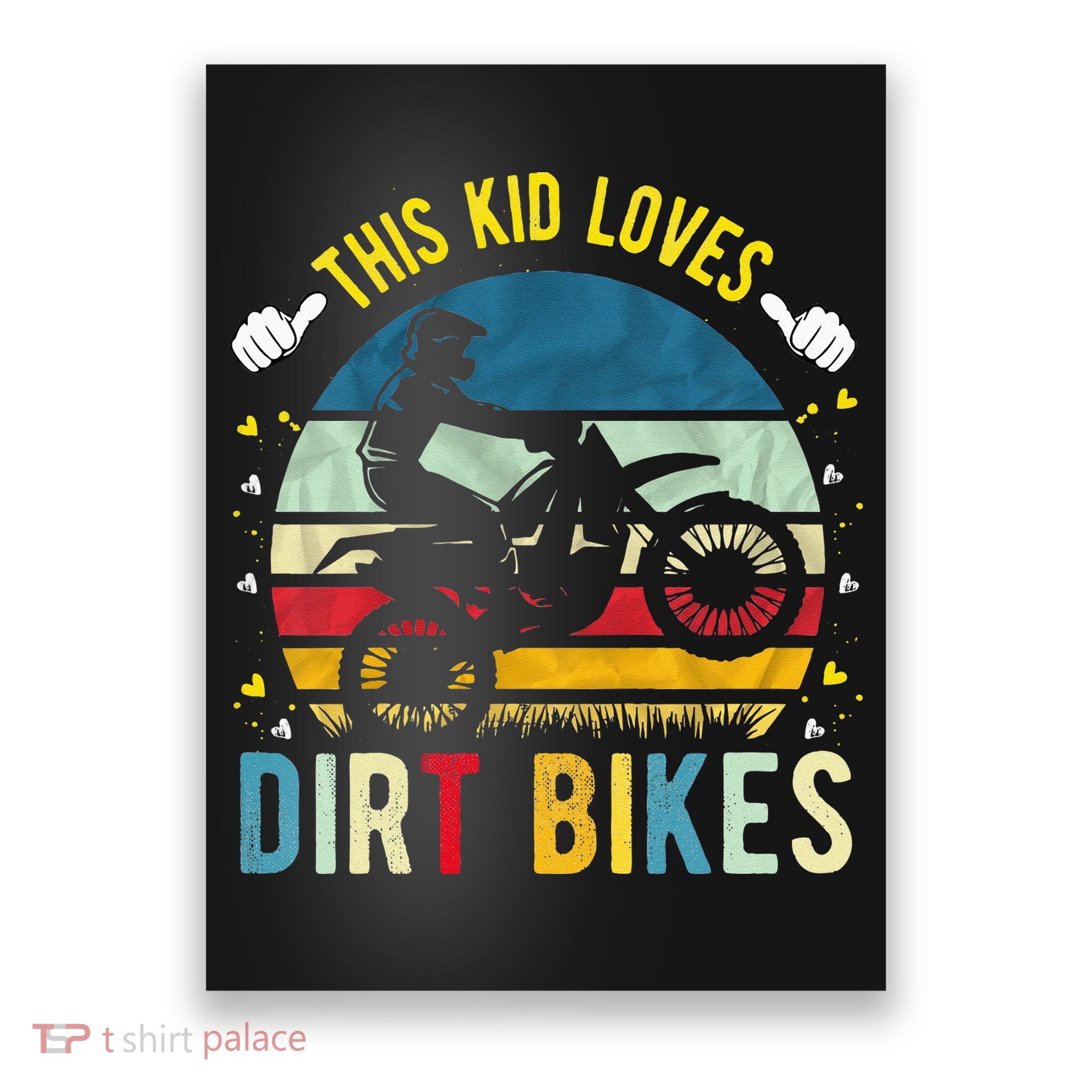 Kids This Loves Dirt Bikes Motocross Dirt Bike Poster