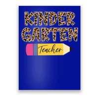 Kindergarten Teacher Leopard Print Gift Poster