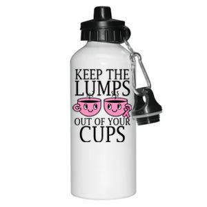 Keep The Lumps Out Of Your Cups Breast Cancer Aluminum Water Bottle