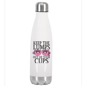 Keep The Lumps Out Of Your Cups Breast Cancer Stainless Steel Insulated Water Bottle