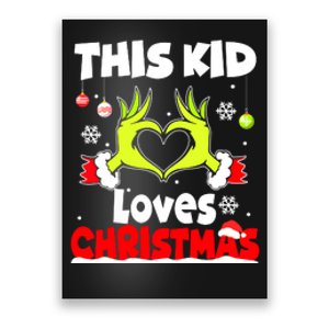 Kids This Loves Christmas Xmas Pajama Gift Poster