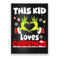 Kids This Loves Christmas Xmas Pajama Gift Poster