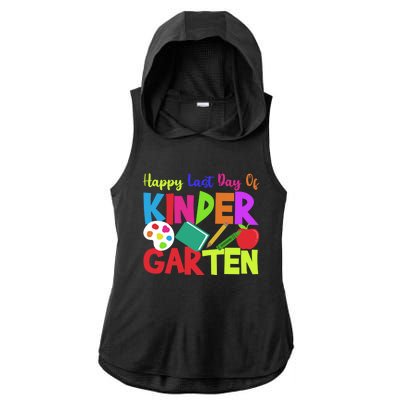 Kindergarten Teacher Last Day Of Kindergarten Meaningful Gift Ladies PosiCharge Tri-Blend Wicking Draft Hoodie Tank