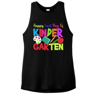 Kindergarten Teacher Last Day Of Kindergarten Meaningful Gift Ladies PosiCharge Tri-Blend Wicking Tank