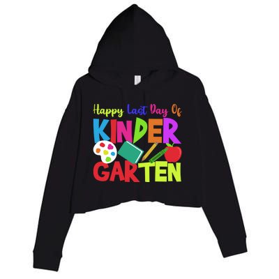 Kindergarten Teacher Last Day Of Kindergarten Meaningful Gift Crop Fleece Hoodie