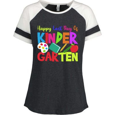 Kindergarten Teacher Last Day Of Kindergarten Meaningful Gift Enza Ladies Jersey Colorblock Tee