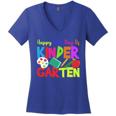 Kindergarten Teacher Last Day Of Kindergarten Meaningful Gift Women's V-Neck T-Shirt