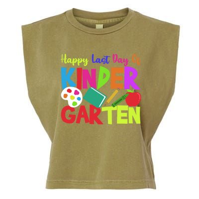 Kindergarten Teacher Last Day Of Kindergarten Meaningful Gift Garment-Dyed Women's Muscle Tee