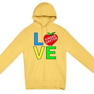 Kindergarten Teacher Love Teaching Meaningful Gift Premium Pullover Hoodie