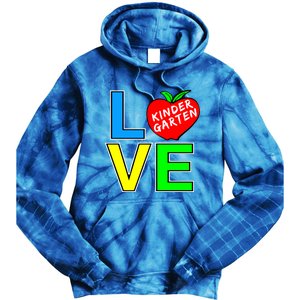 Kindergarten Teacher Love Teaching Meaningful Gift Tie Dye Hoodie