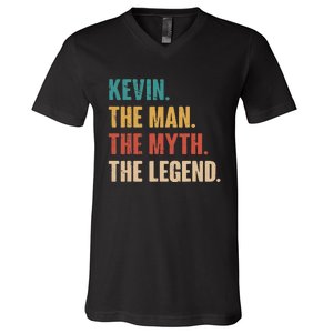 Kevin The Man The Myth The Legend V-Neck T-Shirt