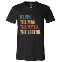 Kevin The Man The Myth The Legend V-Neck T-Shirt