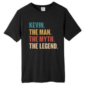 Kevin The Man The Myth The Legend Tall Fusion ChromaSoft Performance T-Shirt