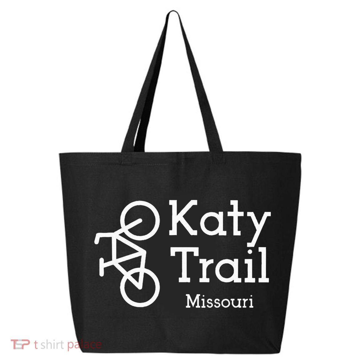 Katy Trail Missouri Biker Cyclist Wo 25L Jumbo Tote