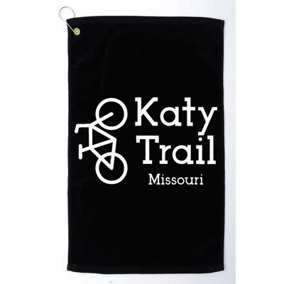 Katy Trail Missouri Biker Cyclist Wo Golf Towel