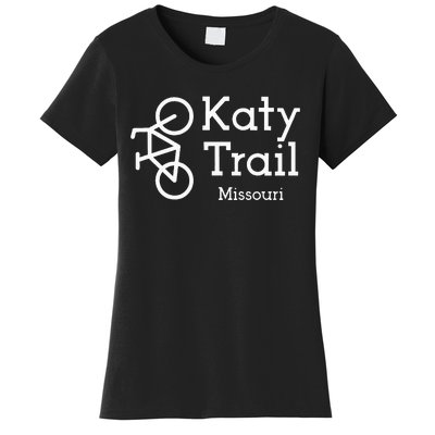 Katy Trail Missouri Biker Cyclist Wo Women's T-Shirt