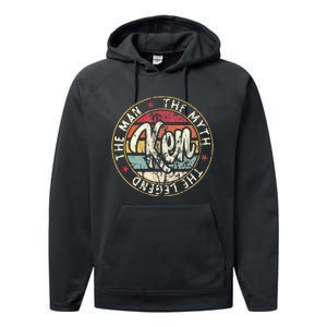 Ken The Man The Myth The Legend Performance Fleece Hoodie