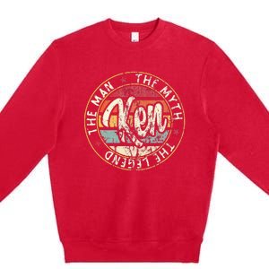 Ken The Man The Myth The Legend Premium Crewneck Sweatshirt