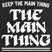 Keep The Main Thing The Main Thing 7 Panel Mesh Trucker Snapback Hat