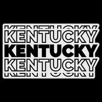 Kentucky Typography Mashup Drawstring Bag