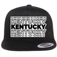 Kentucky Typography Mashup Flat Bill Trucker Hat