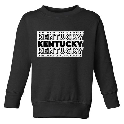 Kentucky Typography Mashup Toddler Sweatshirt