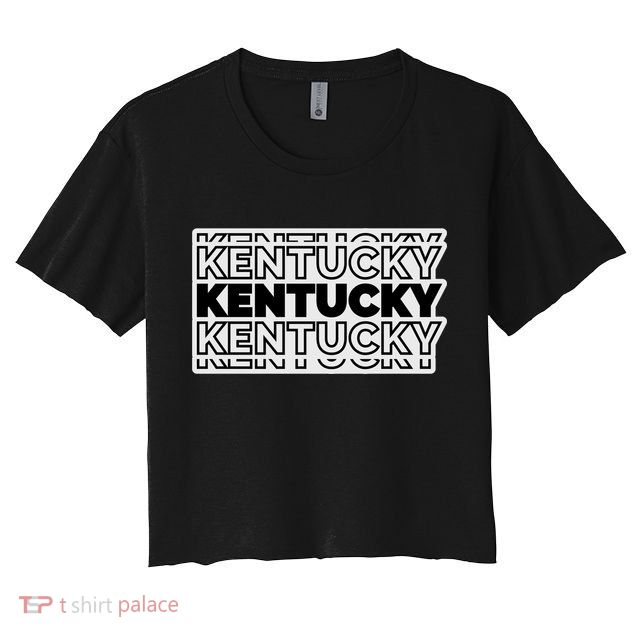 Kentucky Typography Mashup Crop Top