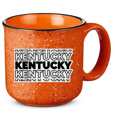 Kentucky Typography Mashup 15oz Campfire Ceramic Mug
