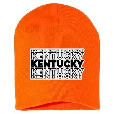 Kentucky Typography Mashup Short Acrylic Beanie