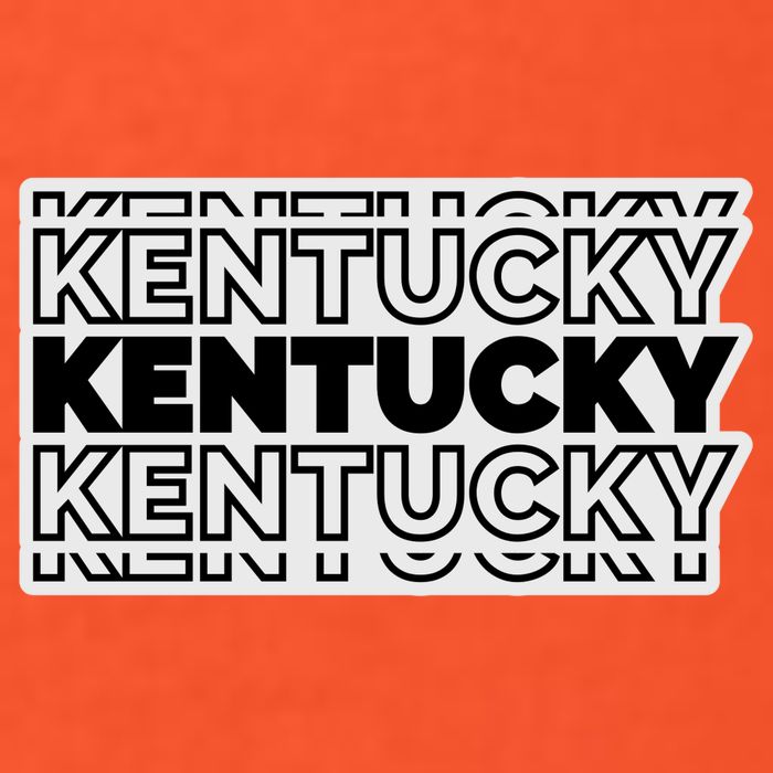 Kentucky Typography Mashup Short Acrylic Beanie