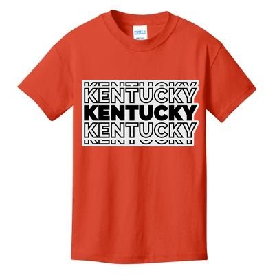 Kentucky Typography Mashup Kids T-Shirt
