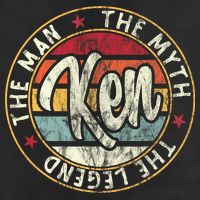 Ken The Man The Myth The Legend First Name Ken 7 Panel Mesh Trucker Snapback Hat