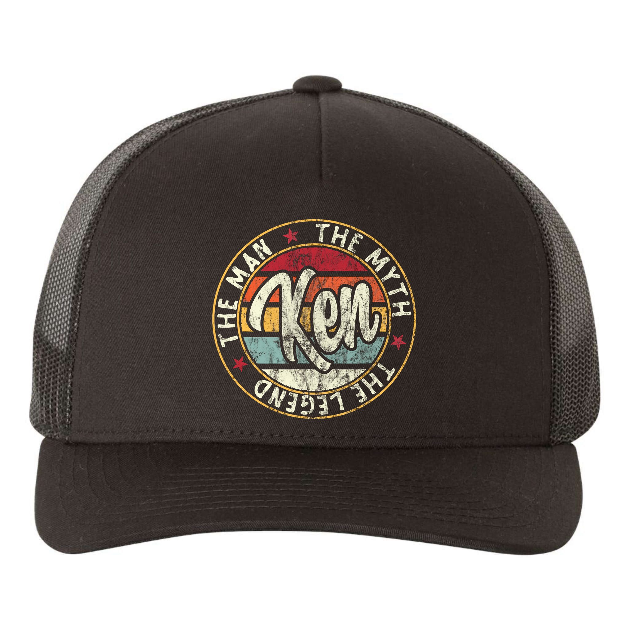 Ken The Man The Myth The Legend First Name Ken Yupoong Adult 5-Panel Trucker Hat