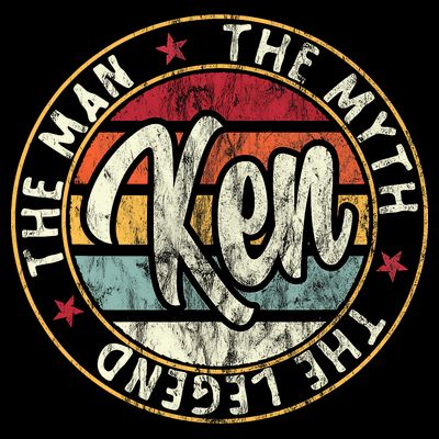 Ken The Man The Myth The Legend First Name Ken T-Shirt
