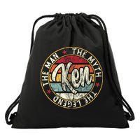 Ken The Man The Myth The Legend First Name Ken Drawstring Bag