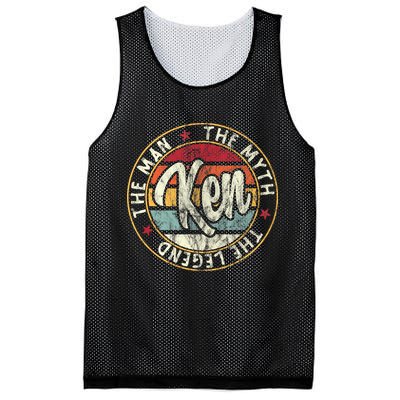 Ken The Man The Myth The Legend First Name Ken Mesh Reversible Basketball Jersey Tank