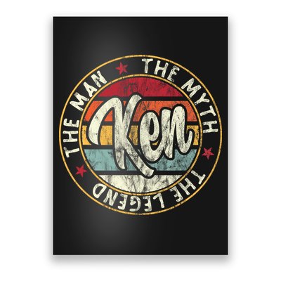 Ken The Man The Myth The Legend First Name Ken Poster