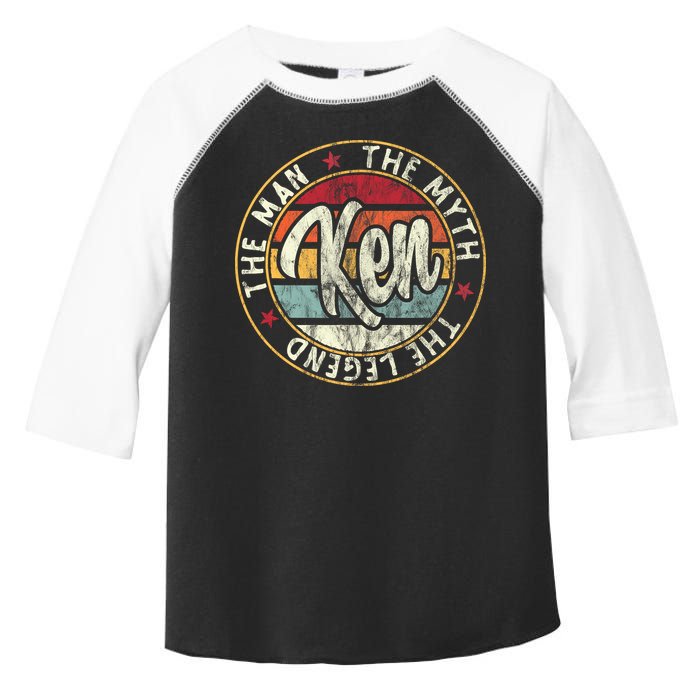 Ken The Man The Myth The Legend First Name Ken Toddler Fine Jersey T-Shirt